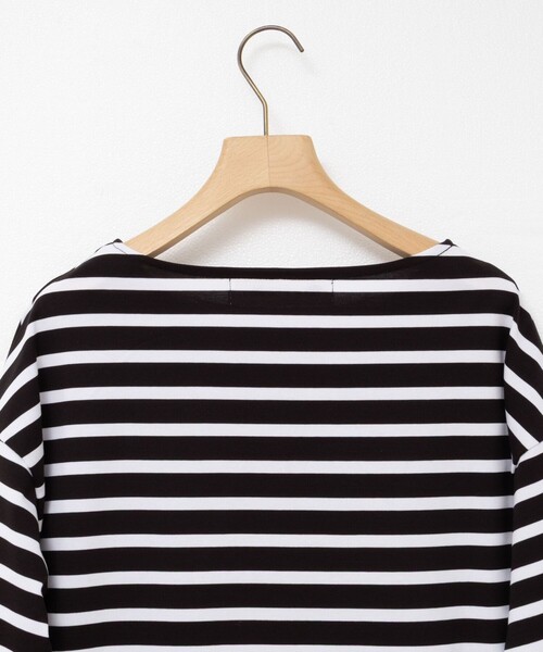 Rie Miller（リエミラー）の「BIGマリンボーダーボートネックプルオーバーカットソー（Tシャツ/カットソー・レディース・ブラウン系その他/ブラック系その他/ブルー系その他・38）」の15枚目の写真