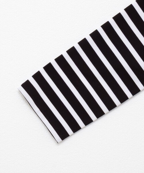 Rie Miller（リエミラー）の「BIGマリンボーダーボートネックプルオーバーカットソー（Tシャツ/カットソー・レディース・ブラウン系その他/ブラック系その他/ブルー系その他・38）」の5枚目の写真