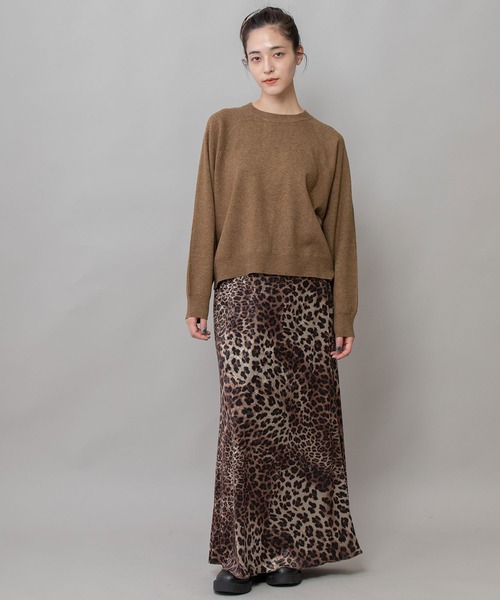 Munich（ミューニック）の「12GGゴム地編みニットバックオープンプルオーバー（Tシャツ/カットソー・レディース・ブラック/ブラウン/ライトベージュ・FREE）」の20枚目の写真