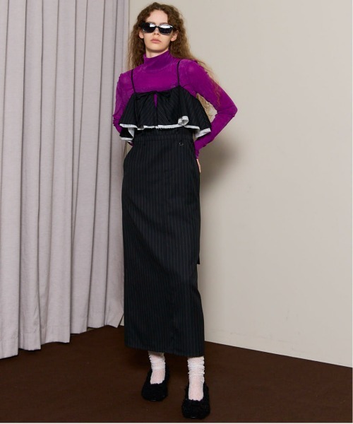 みみメゾンスペシャルmaison specialフリルビスチェキャミソール 25AW PRE-ORDER】Frilled Camisole Dress/フリルキャミ