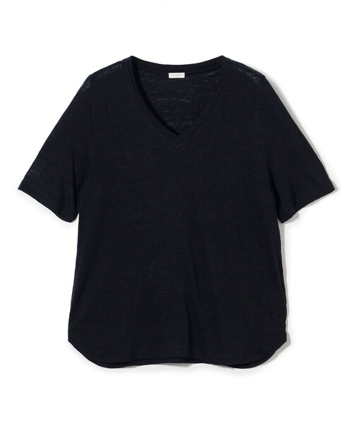 【GALERIE VIE】リネンジャージー Vネックプルオーバー リネンジャージー Vネックプルオーバー（Tシャツ/カットソー