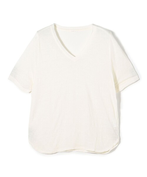 GALERIE VIE カットソー リネンジャージー Vネックプルオーバー（Tシャツ/カットソー