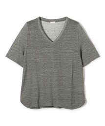 リネンのVネックTシャツ リネンの VネックTシャツ メンズ LINEN & BASIC | ウェア
