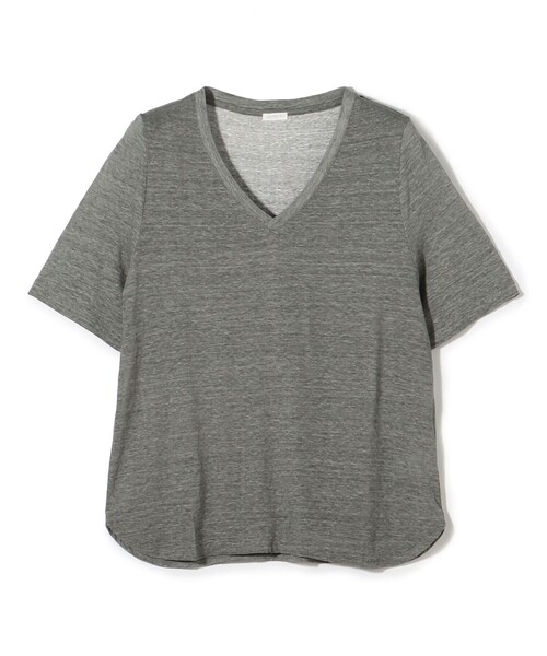 GALERIE VIE カットソー リネンジャージー Vネックプルオーバー（Tシャツ/カットソー