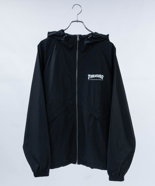 THRASHER ブラックナイロンジャケット THRASHER ナイロンジャケット 「THRASHER/スラッシャー