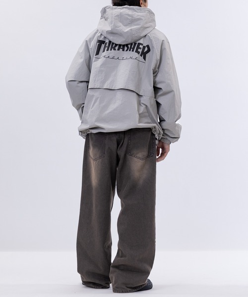 THRASHER(スラッシャー)の「【at】〔THRASHER/スラッシャー〕ナイロン ロゴプリント シェルジャケット マウンテンパーカー(マウンテンパーカー・メンズ・カーキ/ブラック/ライトグレー・LARGE/MEDIUM)」の17枚目の写真