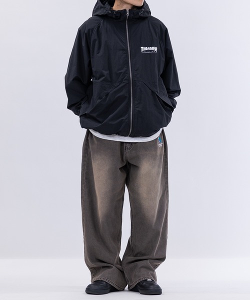 THRASHER(スラッシャー)の「【at】〔THRASHER/スラッシャー〕ナイロン ロゴプリント シェルジャケット マウンテンパーカー(マウンテンパーカー・メンズ・カーキ/ブラック/ライトグレー・LARGE/MEDIUM)」の10枚目の写真