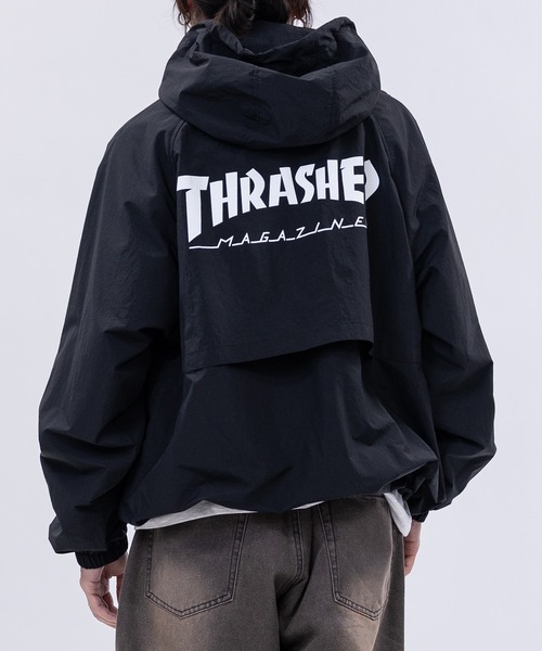 THRASHER(スラッシャー)の「【at】〔THRASHER/スラッシャー〕ナイロン ロゴプリント シェルジャケット マウンテンパーカー(マウンテンパーカー・メンズ・カーキ/ブラック/ライトグレー・LARGE/MEDIUM)」の9枚目の写真