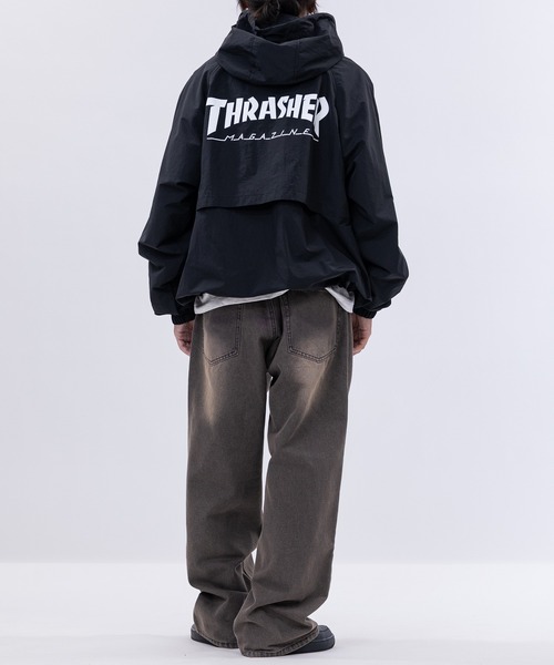 THRASHER(スラッシャー)の「【at】〔THRASHER/スラッシャー〕ナイロン ロゴプリント シェルジャケット マウンテンパーカー(マウンテンパーカー・メンズ・カーキ/ブラック/ライトグレー・LARGE/MEDIUM)」の12枚目の写真
