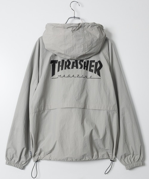 THRASHER(スラッシャー)の「【at】〔THRASHER/スラッシャー〕ナイロン ロゴプリント シェルジャケット マウンテンパーカー(マウンテンパーカー・メンズ・カーキ/ブラック/ライトグレー・LARGE/MEDIUM)」の20枚目の写真