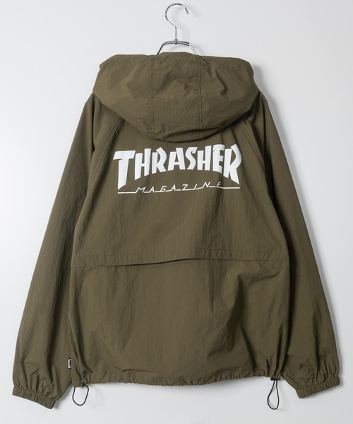 THRASHER(スラッシャー)の「【at】〔THRASHER/スラッシャー〕ナイロン ロゴプリント シェルジャケット マウンテンパーカー(マウンテンパーカー・メンズ・カーキ/ブラック/ライトグレー・LARGE/MEDIUM)」の21枚目の写真