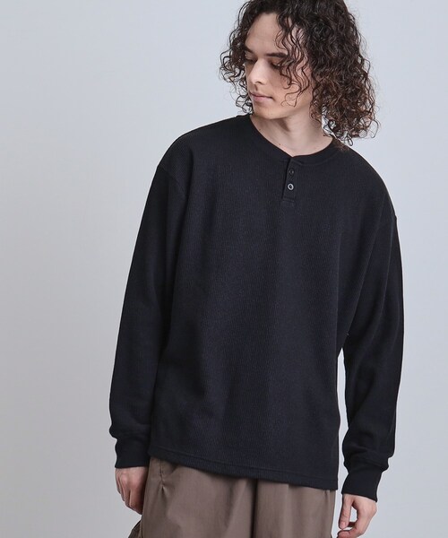 セール】ワッフルヘンリーカットソー（Tシャツ/カットソー）｜tk.TAKEO