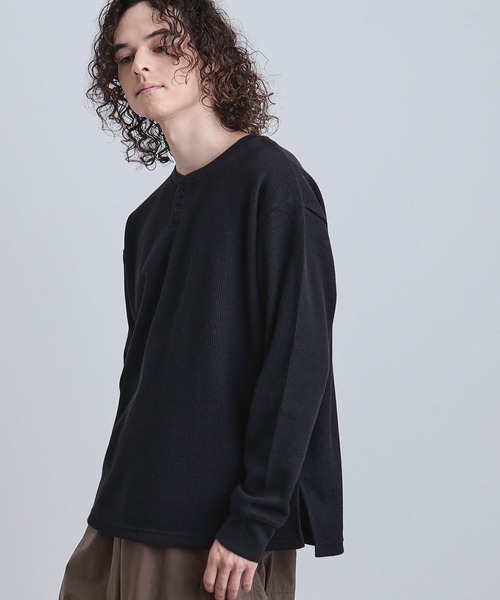 セール】ワッフルヘンリーカットソー（Tシャツ/カットソー）｜tk.TAKEO