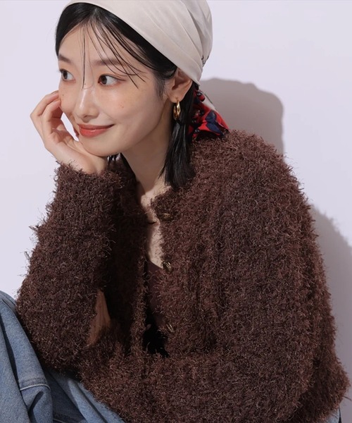 Mystrada フェザーカーデ フェザーカーデ（ニット/セーター）｜Mystrada（マイストラーダ