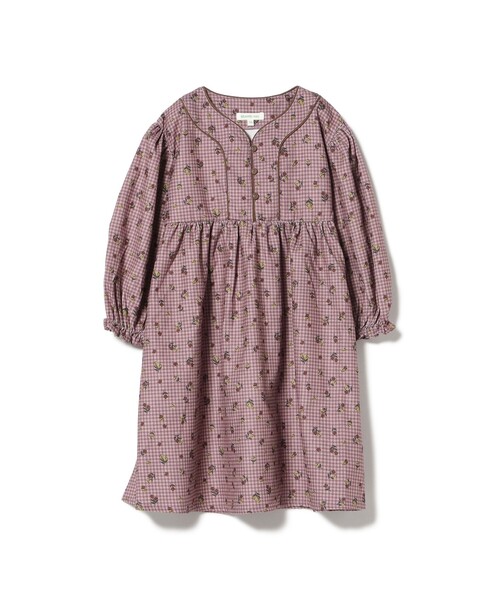 セール】フラワー チェック コーデュロイ ワンピース 2025FW（90