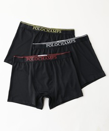 LB/S （エルビーエス）の「【POLOCHAMPS/ポロチャンプス】ボクサー ブリーフ パンツ 3枚セット ボクサーパンツ 下着 アンダーウェア シンプル まとめ買い ギフト（ボクサーパンツ）」