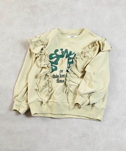 Life Support Products（ライフサポートプロダクツ）の「ボリュームフリルスウェット（スウェット・キッズ・レッド/オレンジ/アイボリー/チャコール・95/90/80/110/100/150/140/130/120）」の6枚目の写真