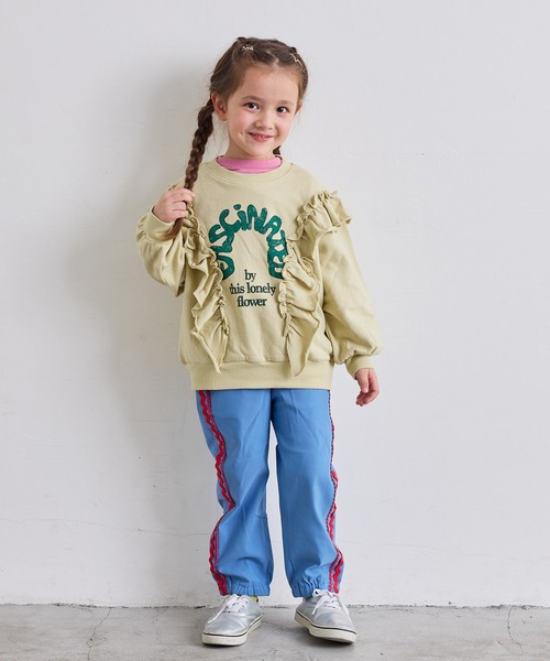 Life Support Products（ライフサポートプロダクツ）の「ボリュームフリルスウェット（スウェット・キッズ・レッド/オレンジ/アイボリー/チャコール・95/90/80/110/100/150/140/130/120）」の8枚目の写真