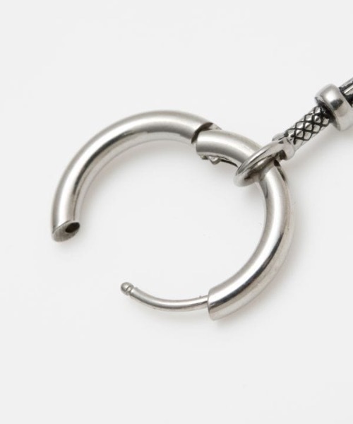 チャイハネ（チャイハネ）の「【チャイハネ】ソードMEN'Sフープピアス（ピアス（両耳用）・メンズ・ゴールド/シルバー・FREE）」の3枚目の写真