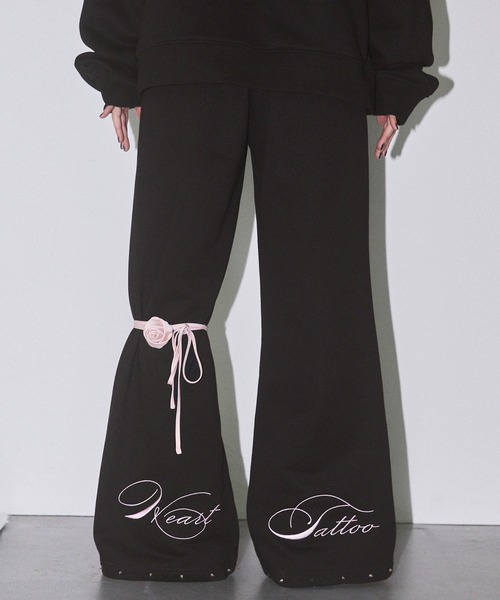 Heart Tattoo】ハイウエストスウェットパンツ（スウェットパンツ