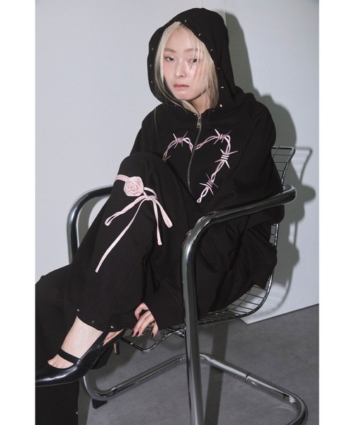 Heart Tattoo】ハイウエストスウェットパンツ（スウェットパンツ