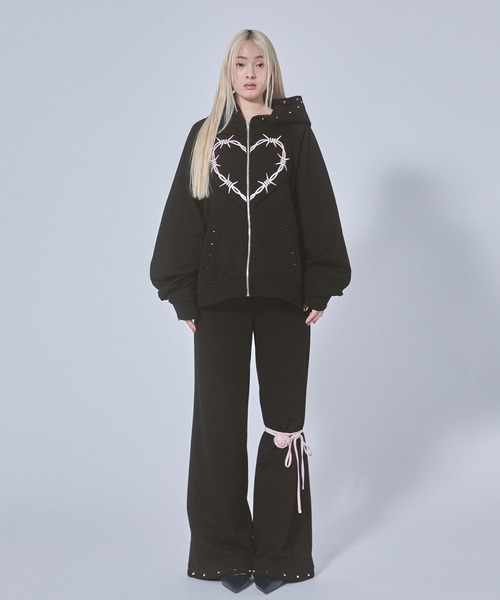 Heart Tattoo】ハイウエストスウェットパンツ（スウェットパンツ