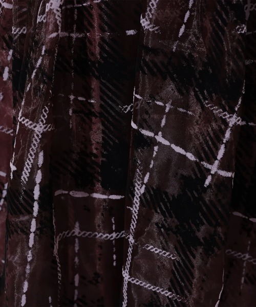 Mystrada（マイストラーダ）の「グラデチェックフロッキースカート