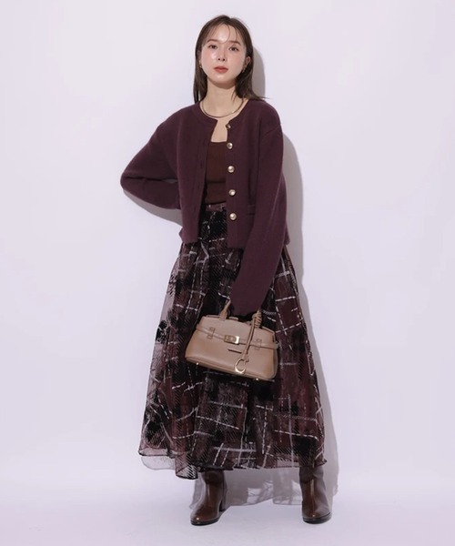 Mystrada（マイストラーダ）の「グラデチェックフロッキースカート