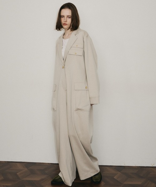 room153（ルームイチゴサン）の「ワークジャンプスーツ（つなぎ/オールインワン・レディース・グレー/ライトベージュ・0/1）」の7枚目の写真