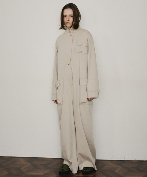 room153（ルームイチゴサン）の「ワークジャンプスーツ（つなぎ/オールインワン・レディース・グレー/ライトベージュ・0/1）」の11枚目の写真