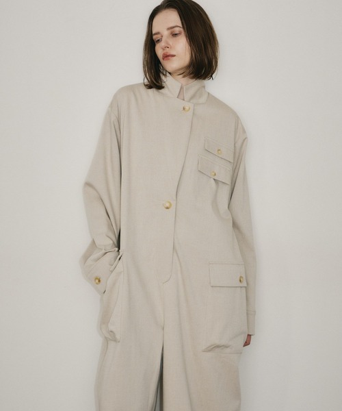 room153（ルームイチゴサン）の「ワークジャンプスーツ（つなぎ/オールインワン・レディース・グレー/ライトベージュ・0/1）」の14枚目の写真