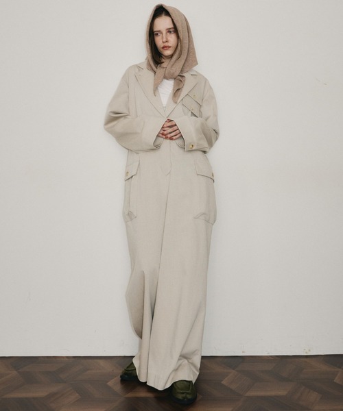 room153（ルームイチゴサン）の「ワークジャンプスーツ（つなぎ/オールインワン・レディース・グレー/ライトベージュ・0/1）」の5枚目の写真