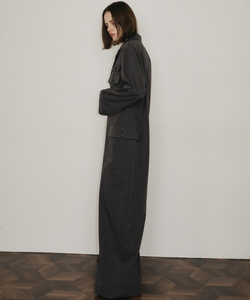 room153（ルームイチゴサン）の「ワークジャンプスーツ（つなぎ/オールインワン・レディース・グレー/ライトベージュ・0/1）」の19枚目の写真