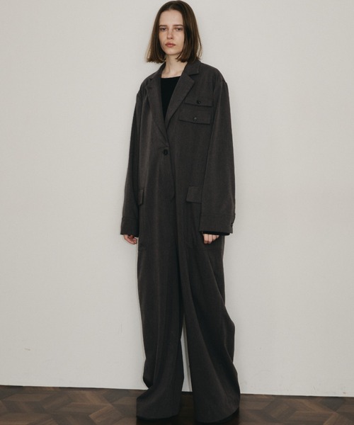 room153（ルームイチゴサン）の「ワークジャンプスーツ（つなぎ/オールインワン・レディース・グレー/ライトベージュ・0/1）」の20枚目の写真