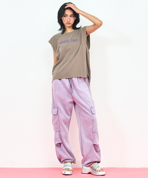 ANAP(アナップ)の「ツアー プリント ヴィンテージ風 オーバー タンクトップ(タンクトップ・レディース・ダークグレー/ブラウン/オフホワイト・FREE)」の14枚目の写真