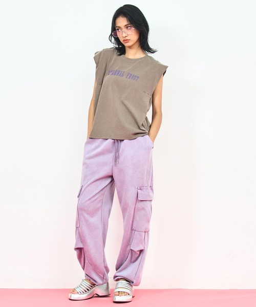 ANAP(アナップ)の「ツアー プリント ヴィンテージ風 オーバー タンクトップ(タンクトップ・レディース・ダークグレー/ブラウン/オフホワイト・FREE)」の15枚目の写真