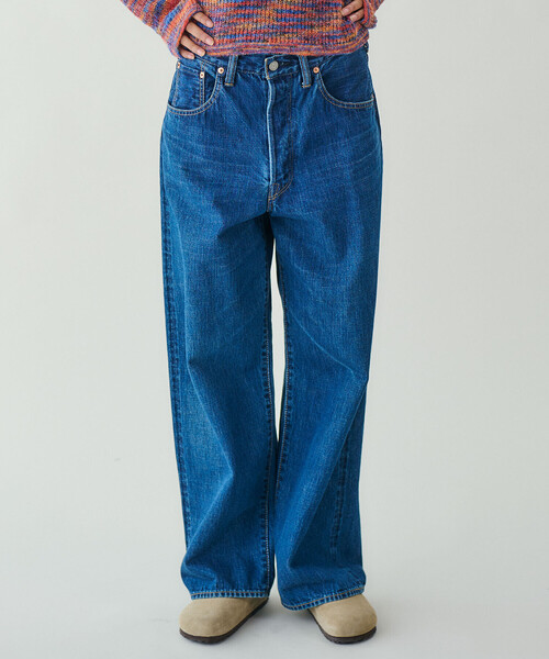 24SS サージ　ワイド セルヴィッチ デニムパンツ 24SS デニムパンツ サージ　ワイド セルヴィッチ