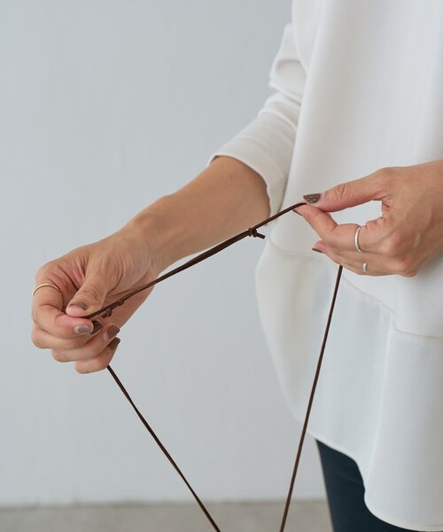 BEARDSLEY（ビアズリー）の「レザーネックレス（ネックレス・レディース・シルバー・FREE）」の5枚目の写真