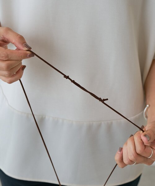 BEARDSLEY（ビアズリー）の「レザーネックレス（ネックレス・レディース・シルバー・FREE）」の6枚目の写真