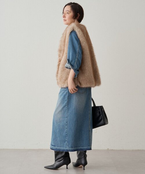セール】フェイクファーベスト（ベスト）｜LOUNGEDRESS（ラウンジ