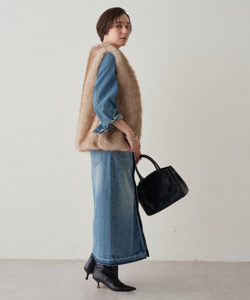 フェイクファーベスト（ベスト）｜LOUNGEDRESS（ラウンジドレス）の