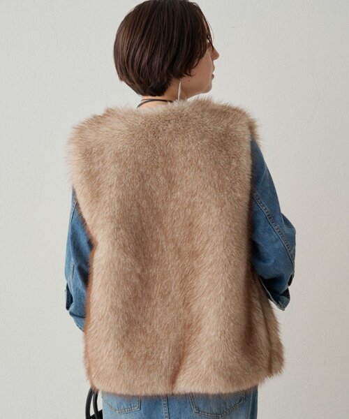 セール】フェイクファーベスト（ベスト）｜LOUNGEDRESS（ラウンジ