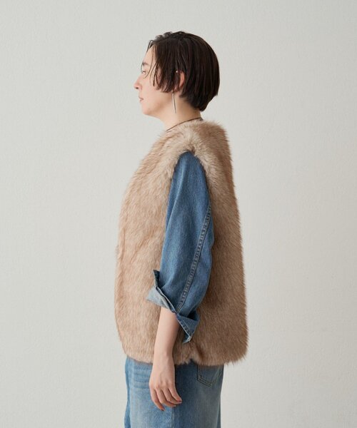 フェイクファーベスト（ベスト）｜LOUNGEDRESS（ラウンジドレス）の