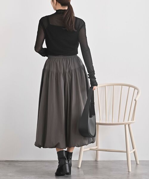 rps（アールピーエス）の「フロッキードットチュールハイネックプルオーバー（Tシャツ/カットソー・レディース・アイボリー/ブラック/グレー・フリー）」の15枚目の写真