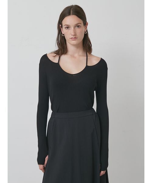 styling/（スタイリング）の「【S/S(エスバイエス)】ホルターネックトップス＜ウォッシャブル・接触冷感＞（その他トップス・レディース・グレー/ブラウン/ブラック・F）」の21枚目の写真