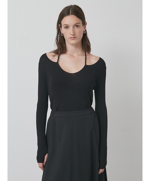 styling/（スタイリング）の「【S/S(エスバイエス)】ホルターネックトップス＜ウォッシャブル・接触冷感＞（その他トップス・レディース・グレー/ブラウン/ブラック・F）」の12枚目の写真