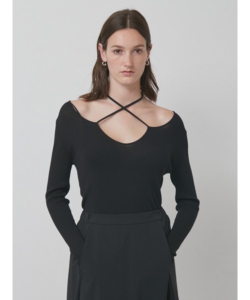 styling/（スタイリング）の「【S/S(エスバイエス)】ホルターネックトップス＜ウォッシャブル・接触冷感＞（その他トップス・レディース・グレー/ブラウン/ブラック・F）」の8枚目の写真