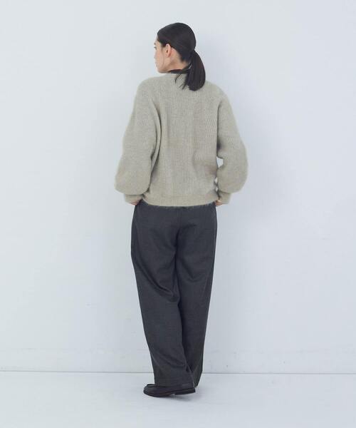 ADIEU TRISTESSE（アデュートリステス）の「モヘヤラム起毛片畦カーディガン（カーディガン/ボレロ・レディース・ピンク/ベージュ/ブラウン・FREE）」の6枚目の写真