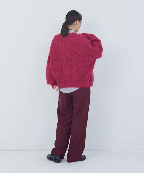 ADIEU TRISTESSE（アデュートリステス）の「モヘヤラム起毛片畦カーディガン（カーディガン/ボレロ・レディース・ピンク/ベージュ/ブラウン・FREE）」の13枚目の写真