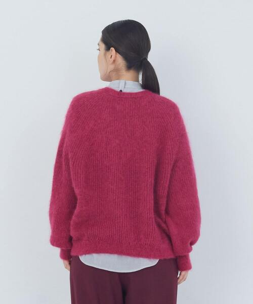 ADIEU TRISTESSE（アデュートリステス）の「モヘヤラム起毛片畦カーディガン（カーディガン/ボレロ・レディース・ピンク/ベージュ/ブラウン・FREE）」の17枚目の写真